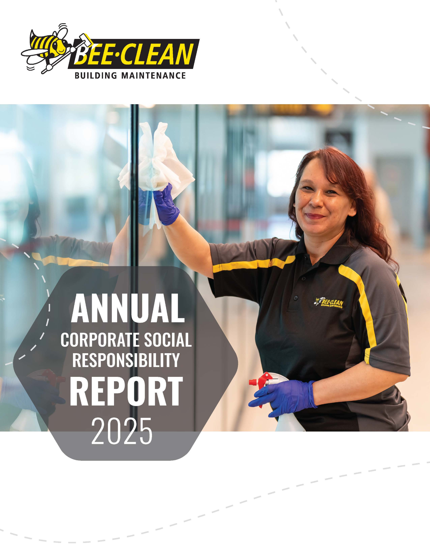 image of the cover of the Bee-Clean 2023-2024 Annual Corporate Social Responsibility report